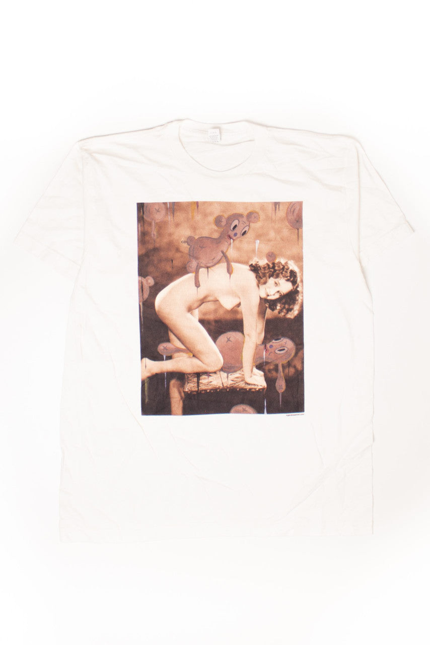 Vintage Gary Baseman Pin-Up Girl Print T-Shirt (2000s)
