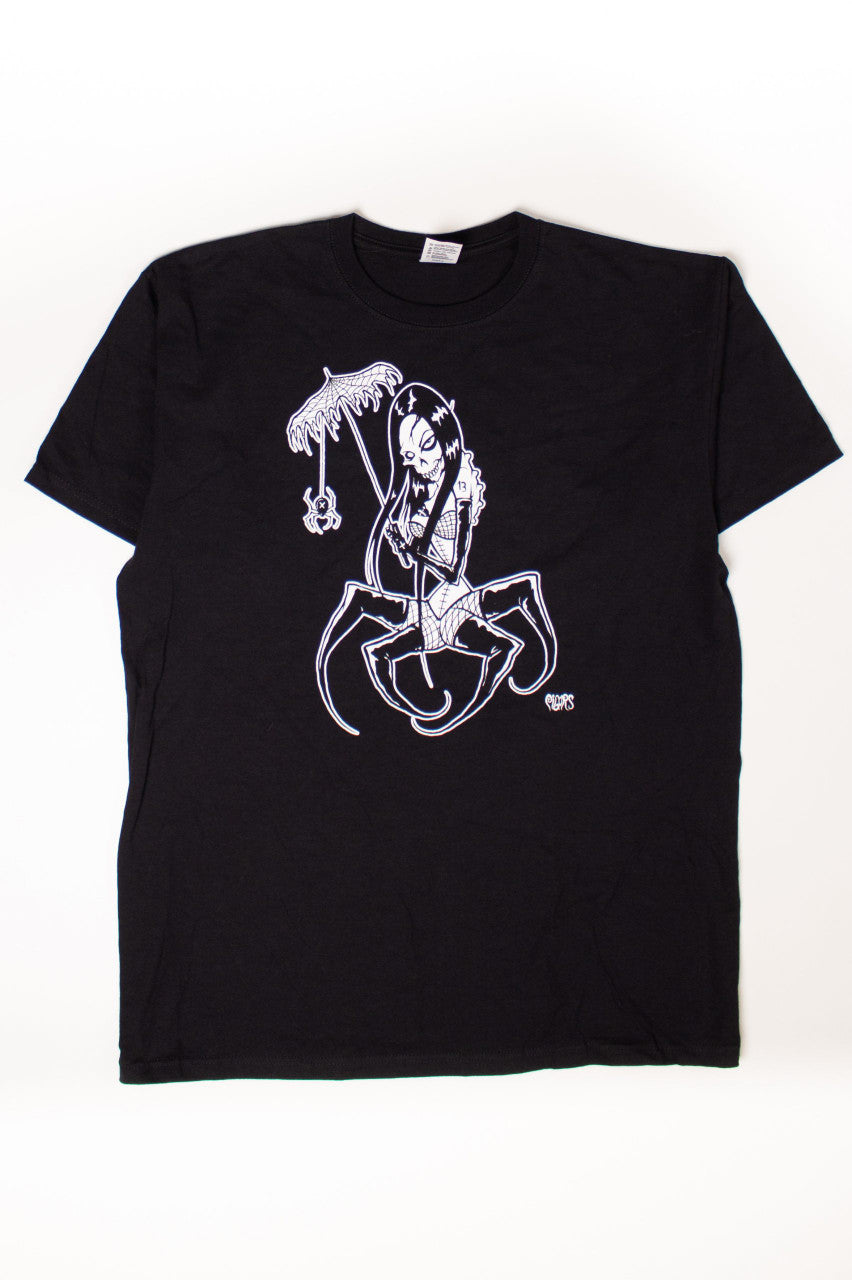 Vintage Black Widow Woman Flash T-Shirt (1990s)