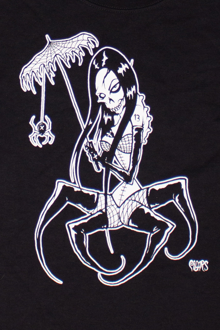 Vintage Black Widow Woman Flash T-Shirt (1990s)