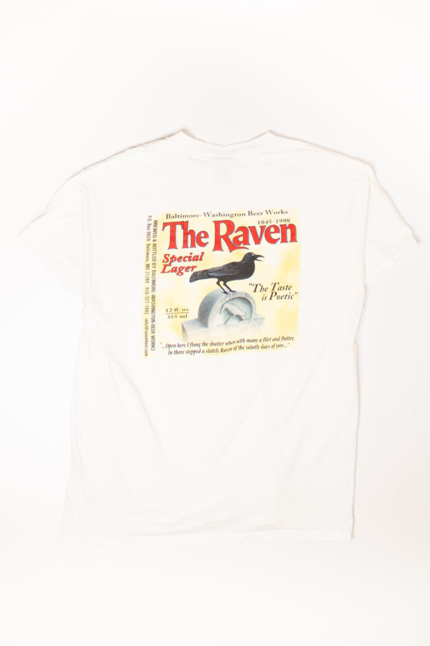 Vintage Edgar Allen Poe "The Raven" Poem T-Shirt (1990s)