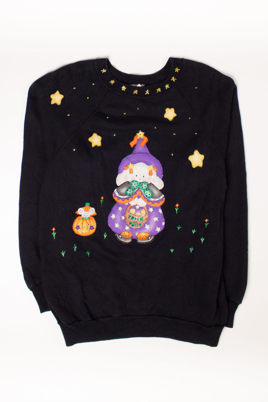 Vintage Rabbit Halloween Sweatshirt (1980s)