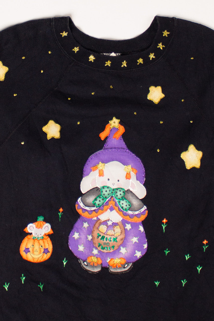 Vintage Rabbit Halloween Sweatshirt (1980s)