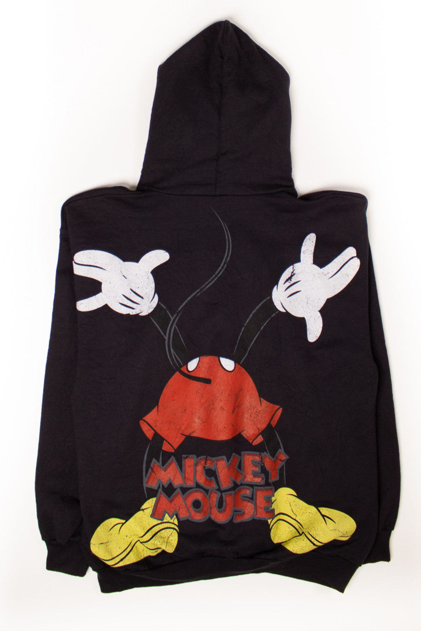 Vintage Confused Mickey Mouse Hooded Sweatshirt (2010s)