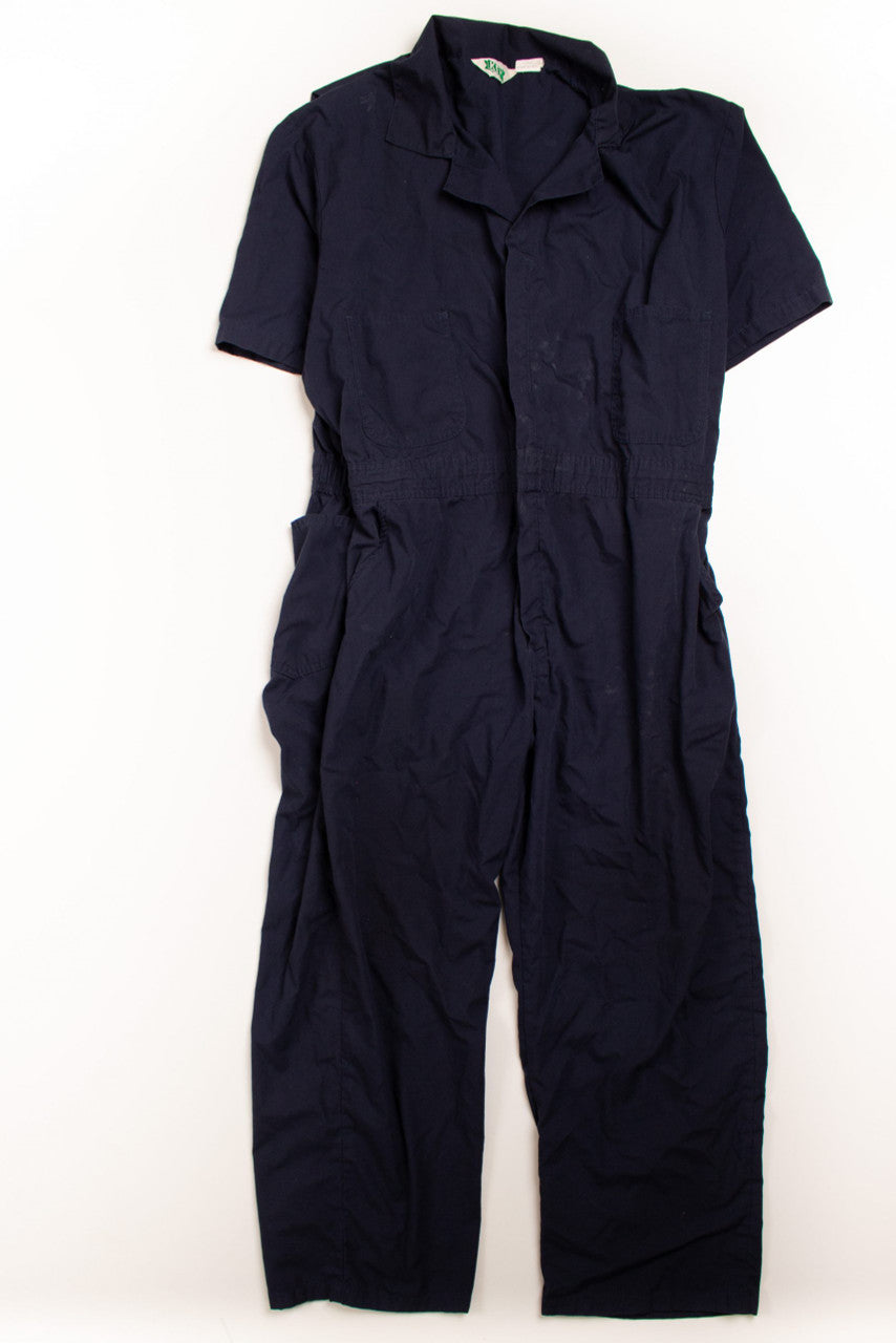 Vintage Key Navy Jumpsuit (1980s)