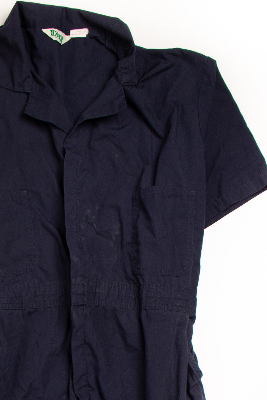 Vintage Key Navy Jumpsuit (1980s)