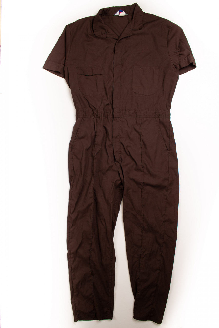Vintage Chocolate Jumpsuit (1980s)