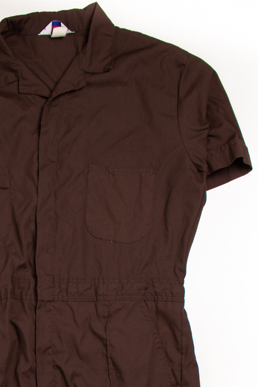 Vintage Chocolate Jumpsuit (1980s)