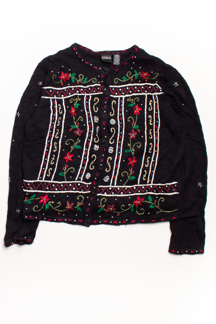 Floral Ugly Christmas Cardigan 58640