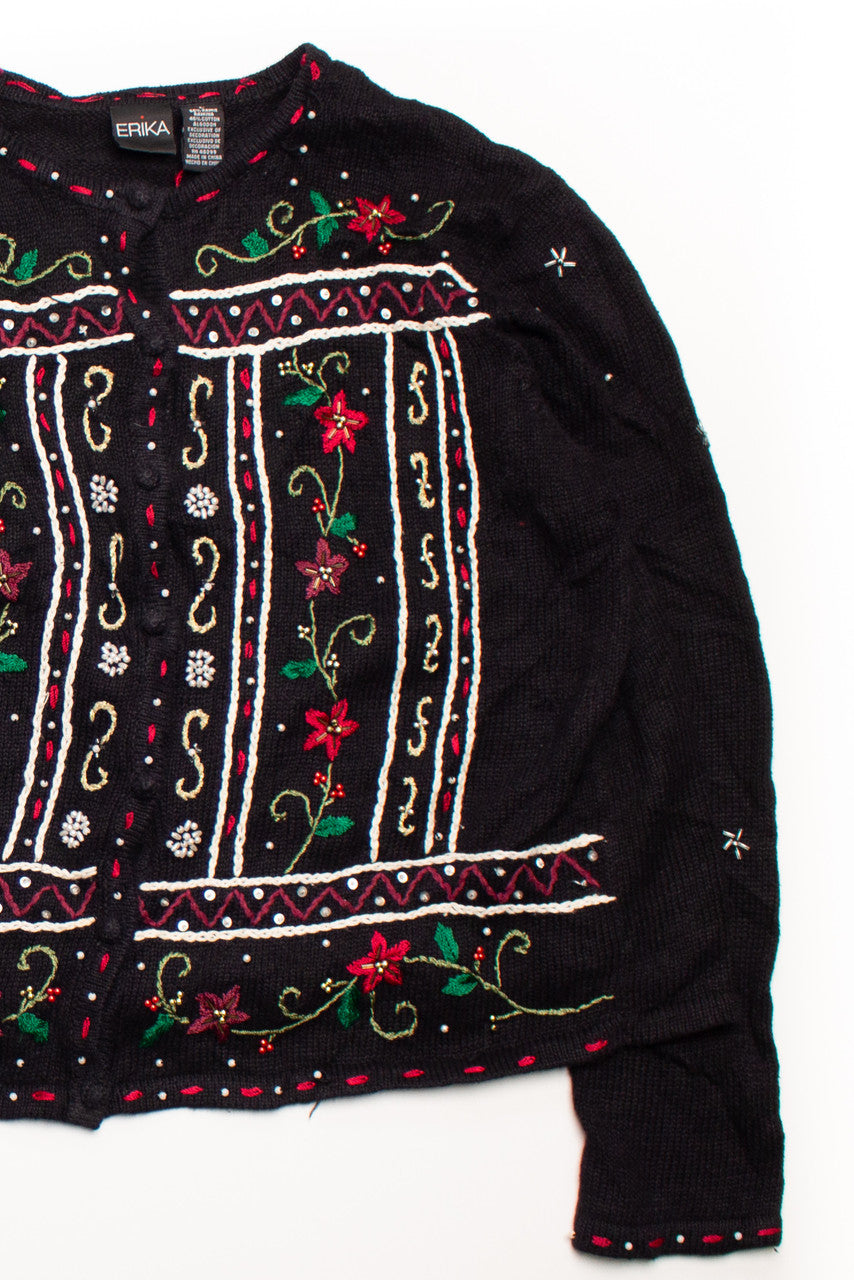 Floral Ugly Christmas Cardigan 58640