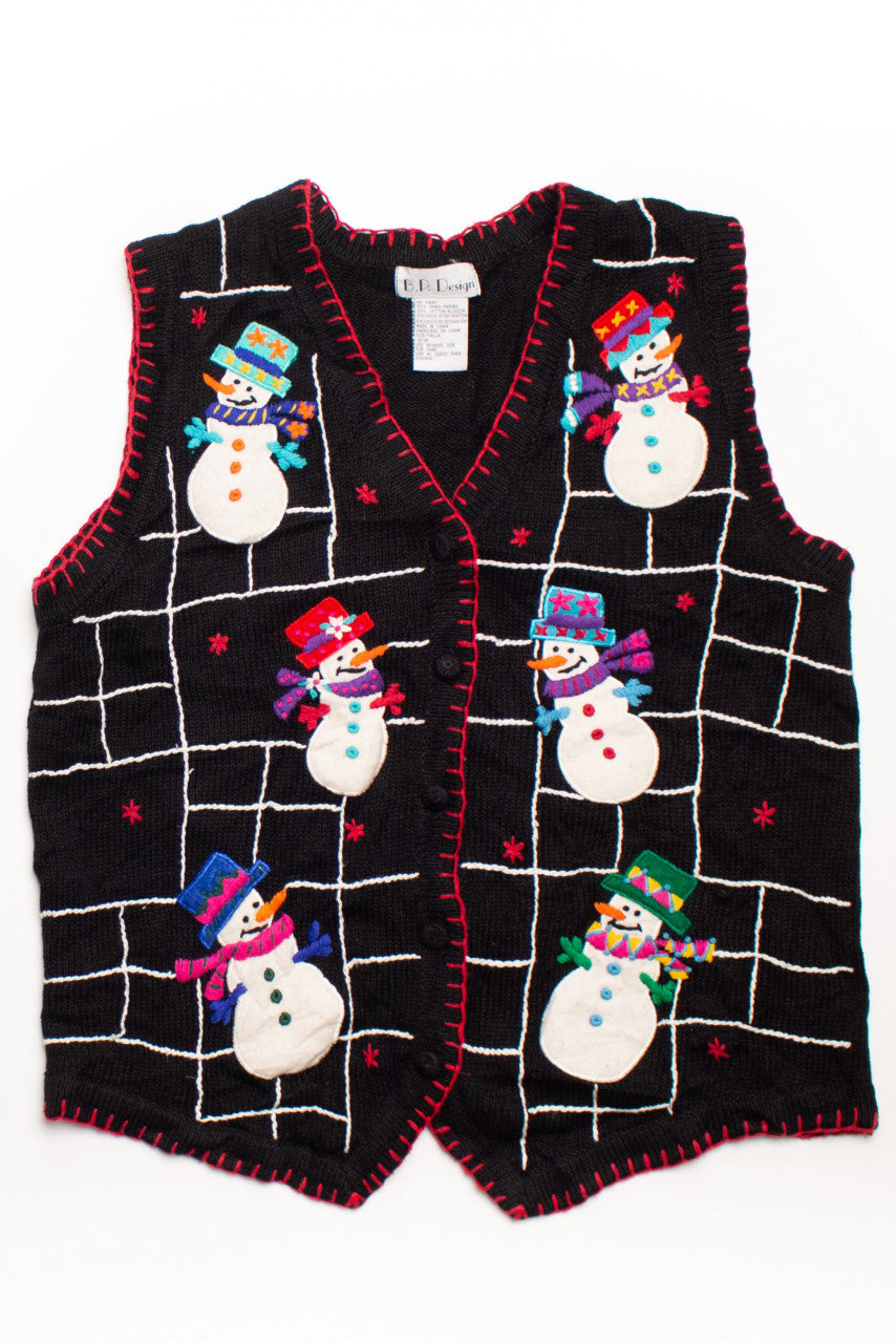 Black Ugly Christmas Vest 58660