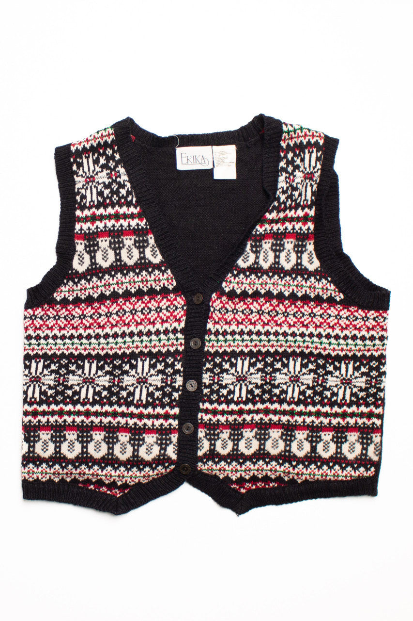 Black Ugly Christmas Vest 58684