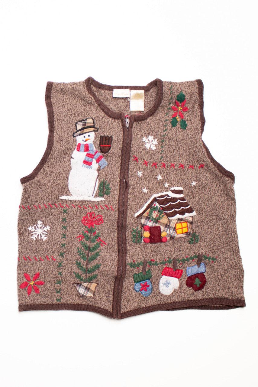 Brown Ugly Christmas Vest 58709