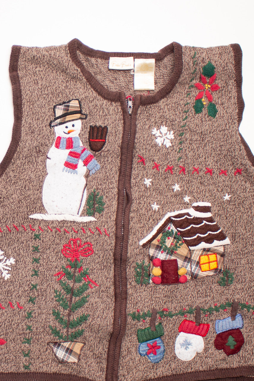 Brown Ugly Christmas Vest 58709
