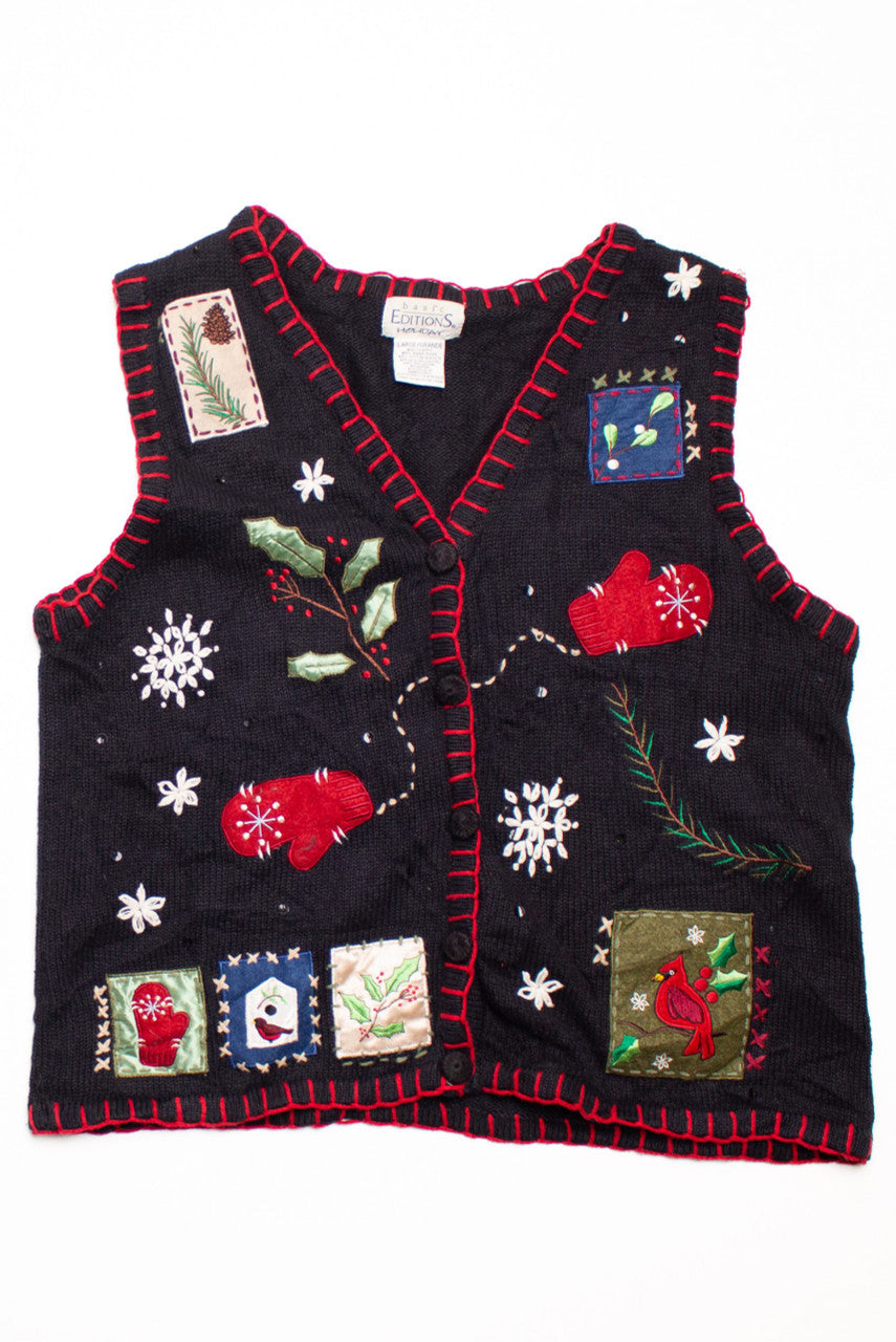 Black Ugly Christmas Vest 58736