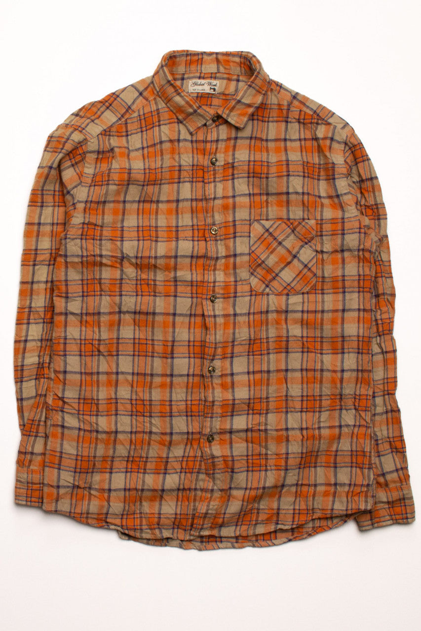 Vintage Global Work Flannel Shirt (1990s)