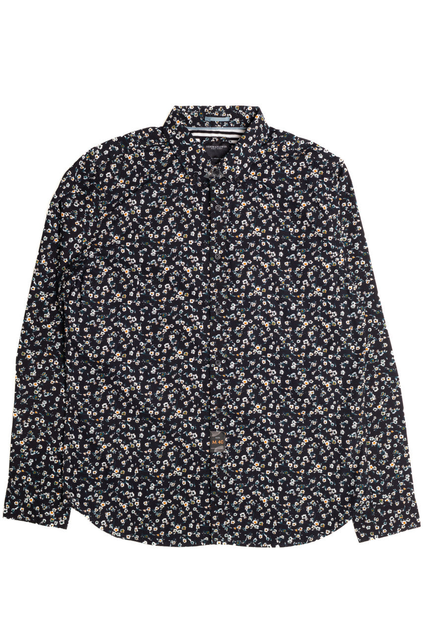 Black Floral Long Shirt