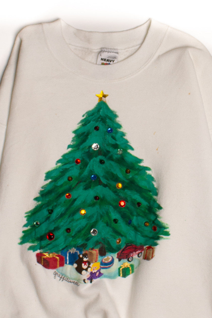 White Ugly Christmas Sweatshirt 58833