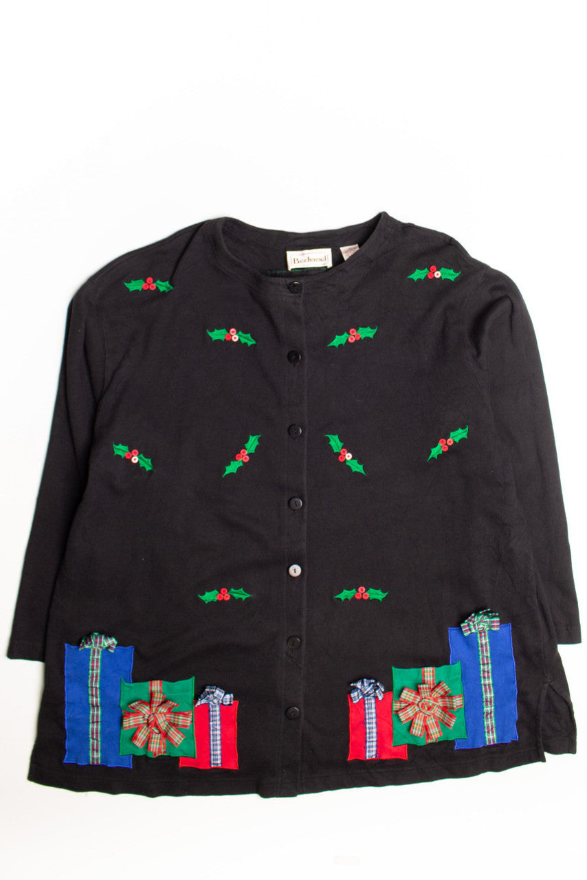 Black Ugly Christmas Cardigan 58840