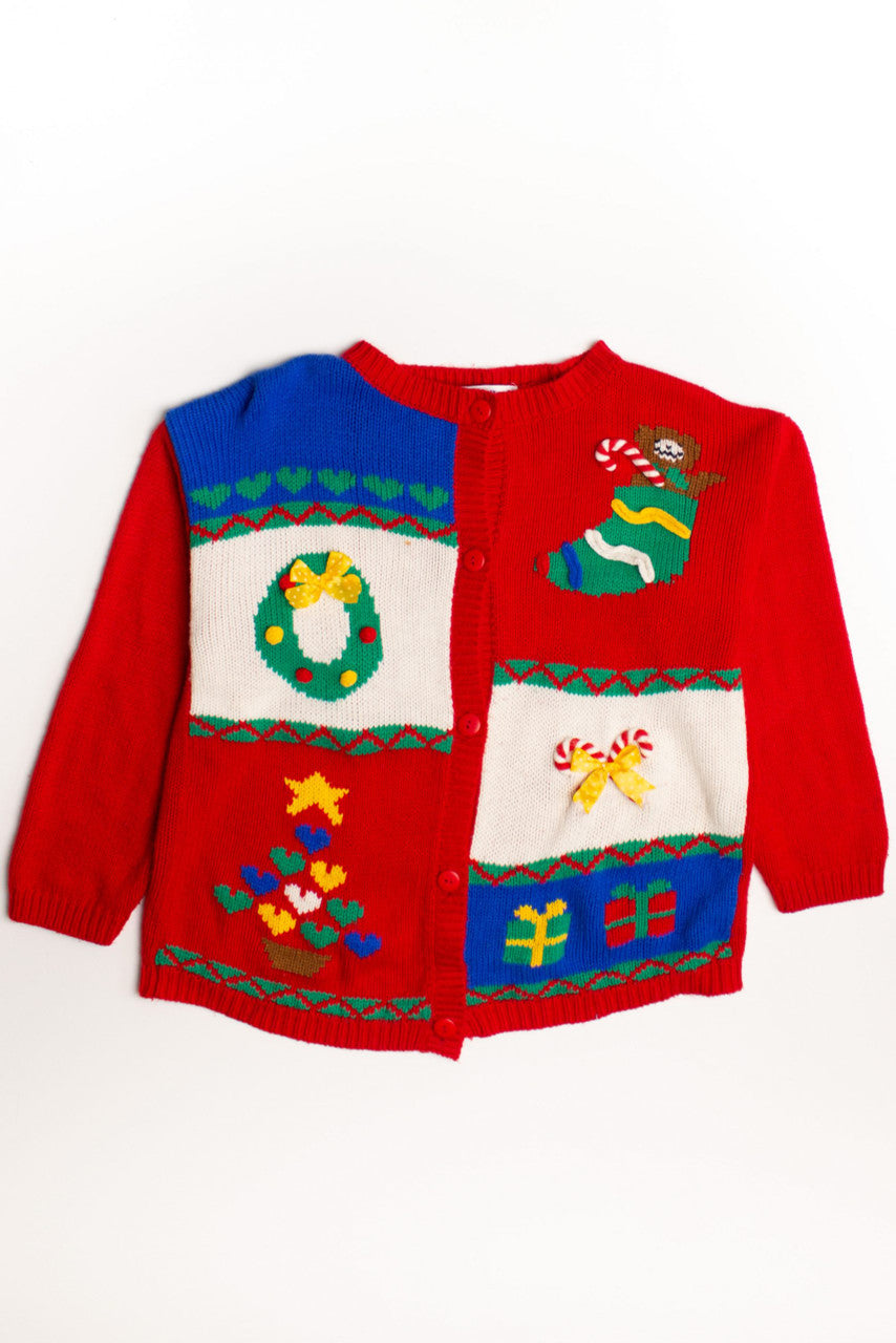 Red Ugly Christmas Cardigan 58952