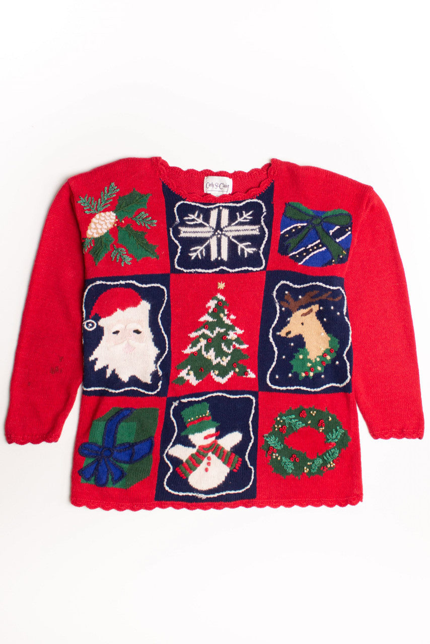 Red Ugly Christmas Pullover 58959