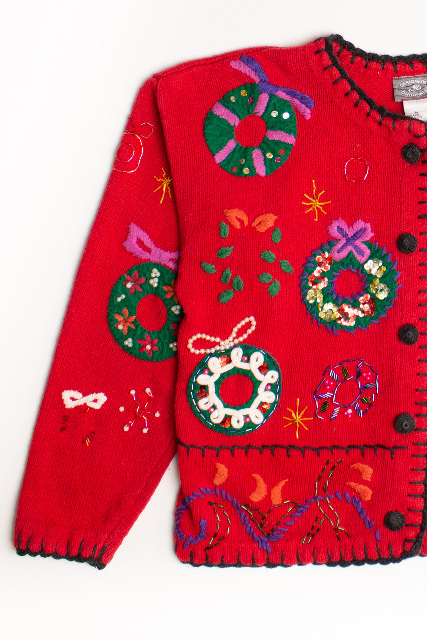 Red Ugly Christmas Cardigan 58966