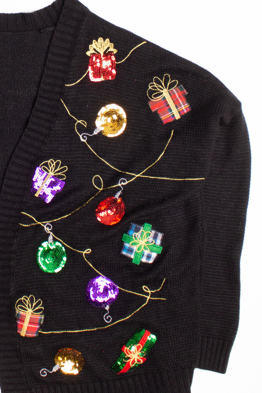 Black Ugly Christmas Cardigan 58988