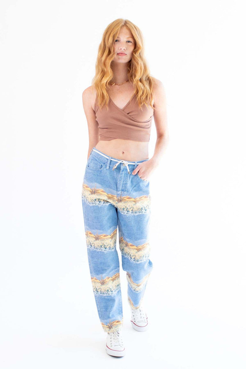Desert Print Jeans