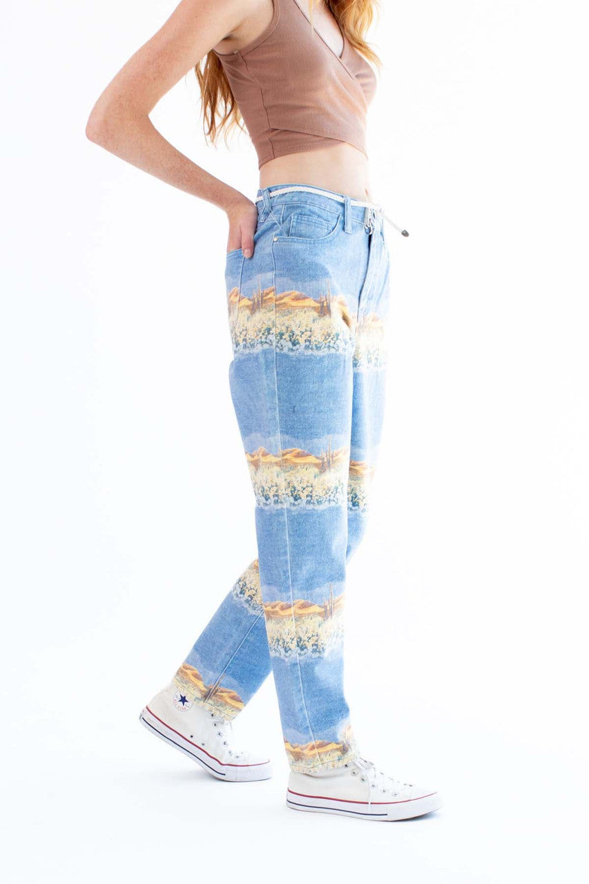Desert Print Jeans