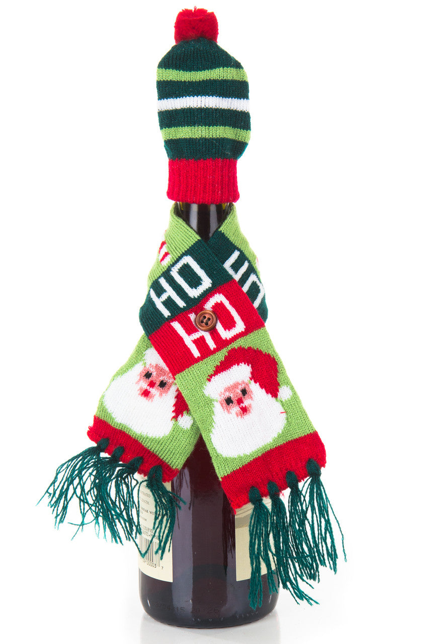 Wine Bottle Hat & Scarf