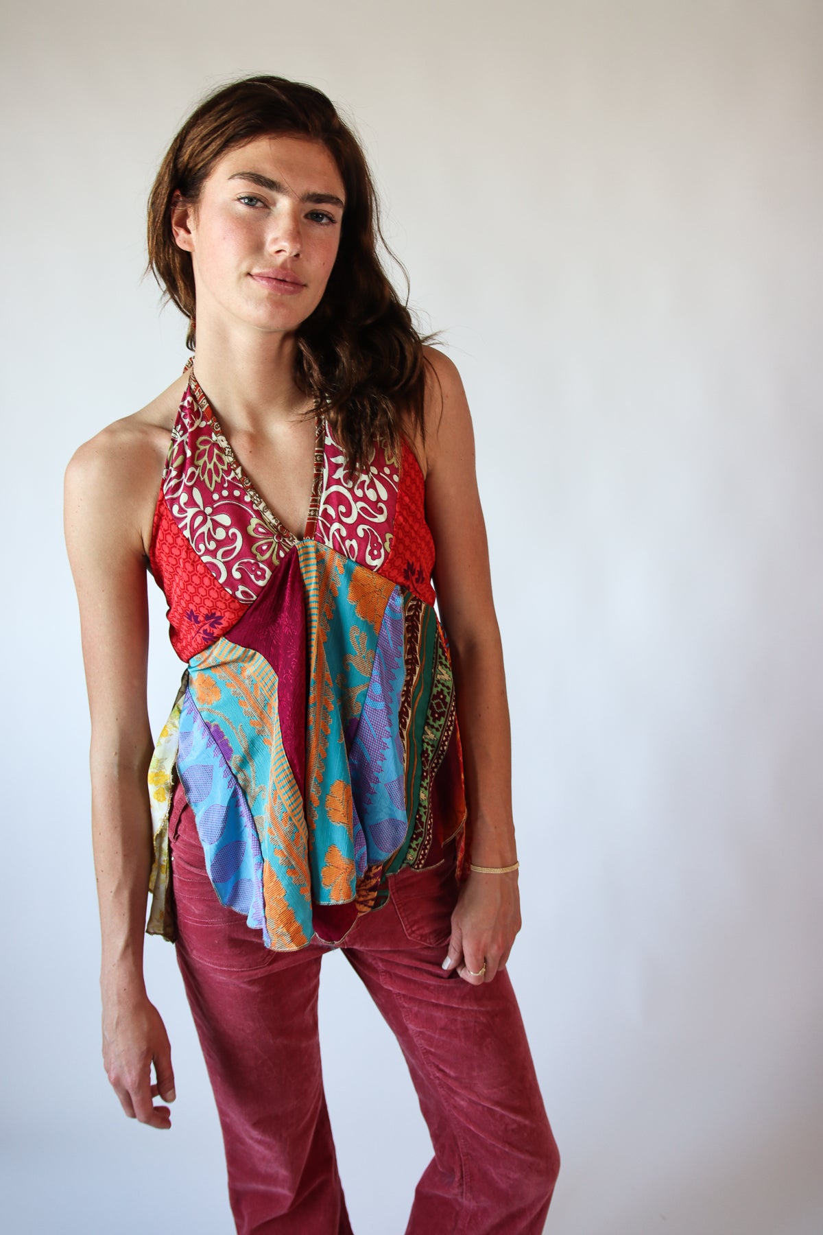 Patchwork Halter Top