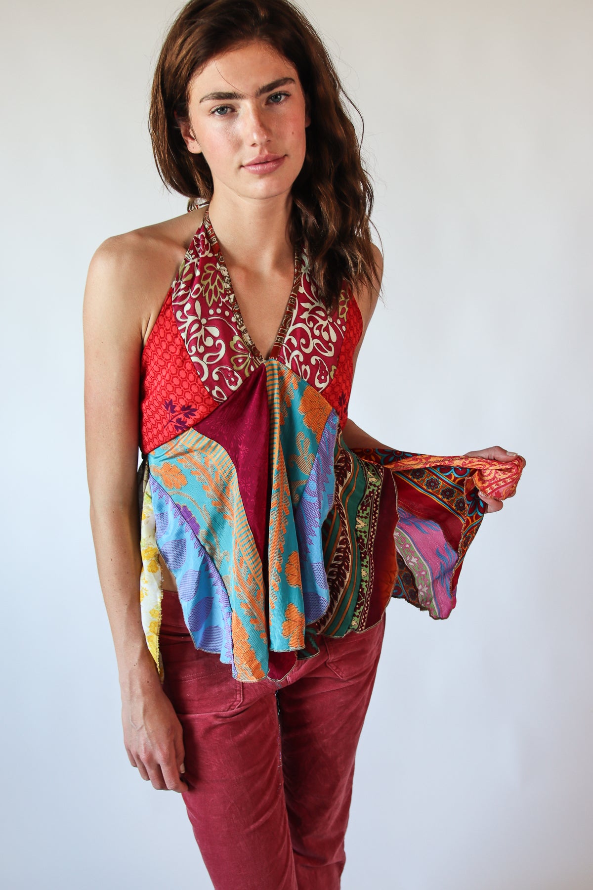 Patchwork Halter Top