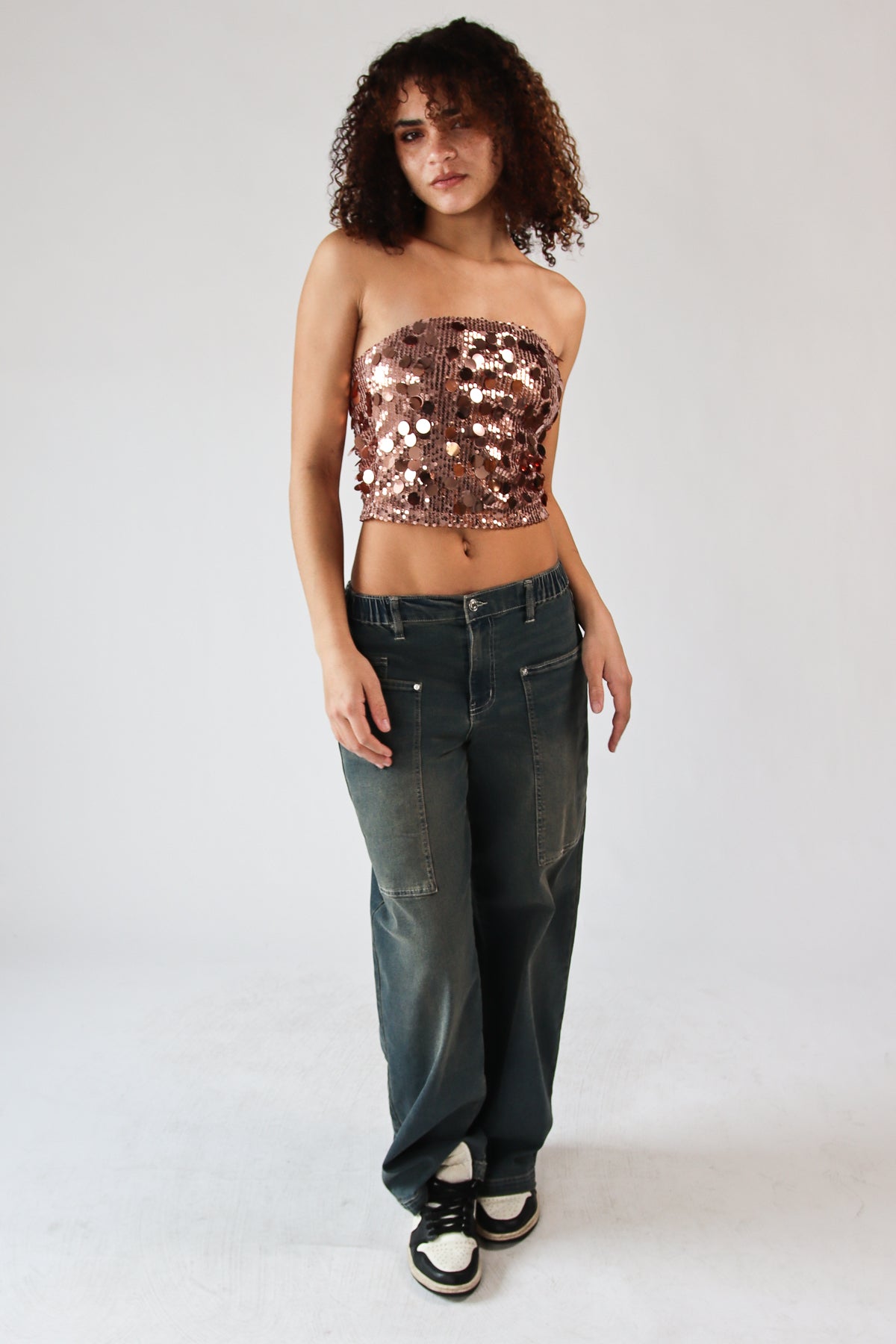 Sequin Tube Top