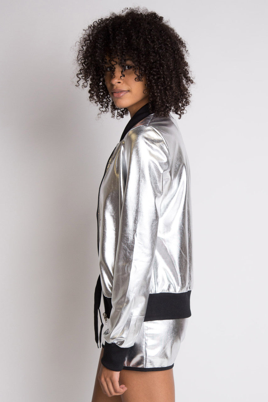 Silver Metallic Jacket