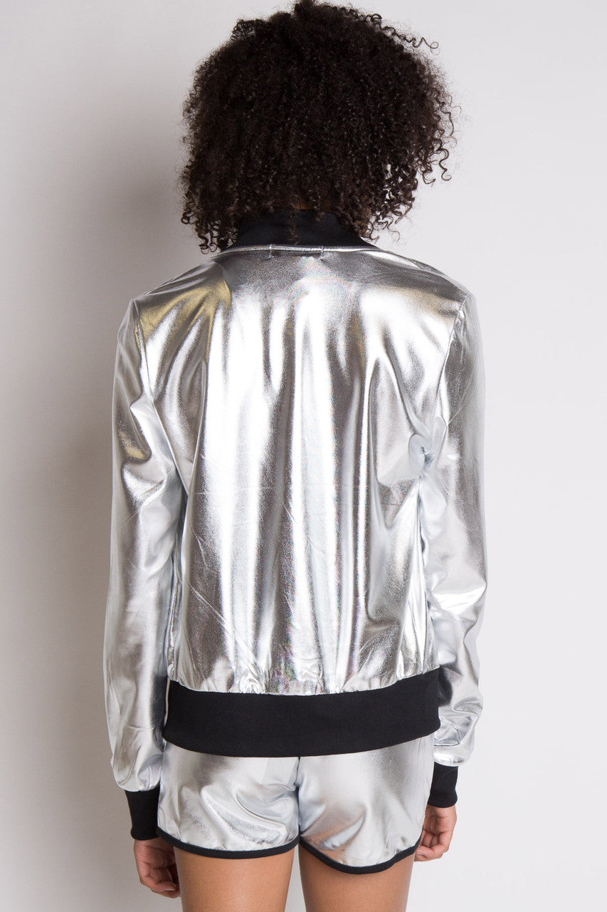 Silver Metallic Jacket