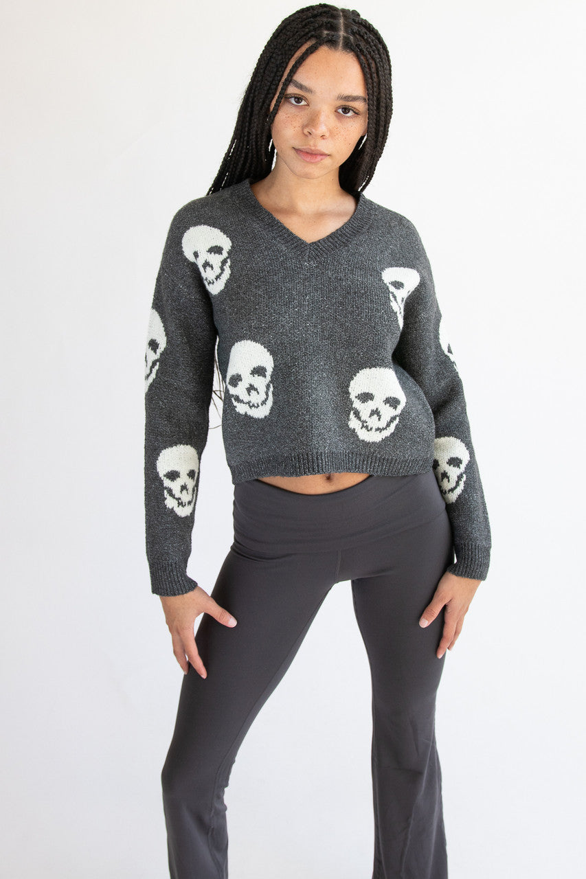 Skull Pullover Sweater