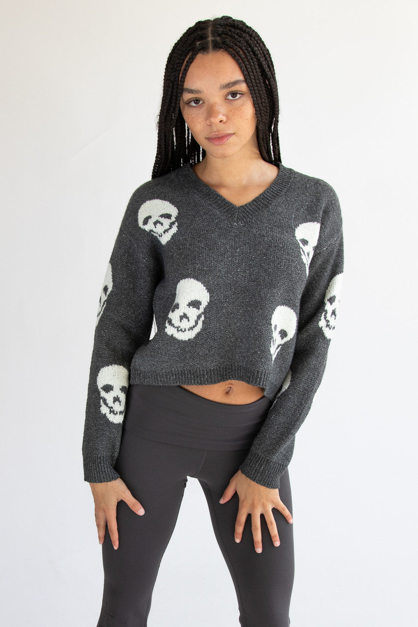 Skull Pullover Sweater