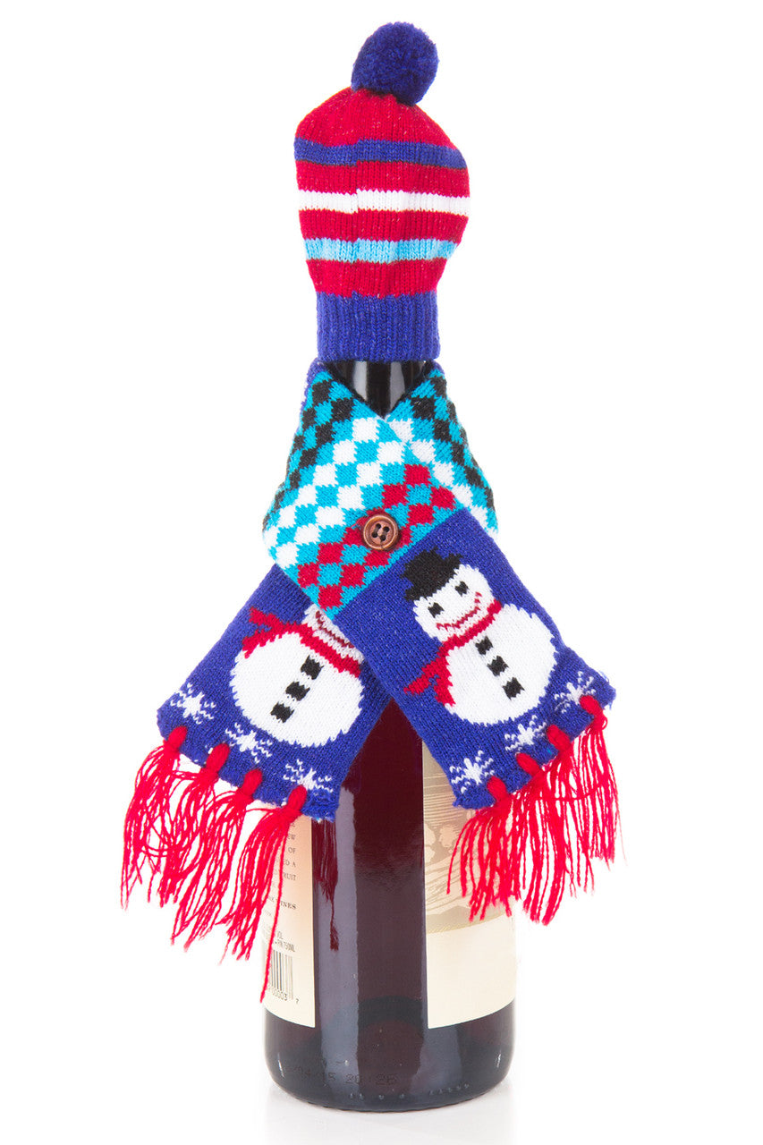 Wine Bottle Hat & Scarf