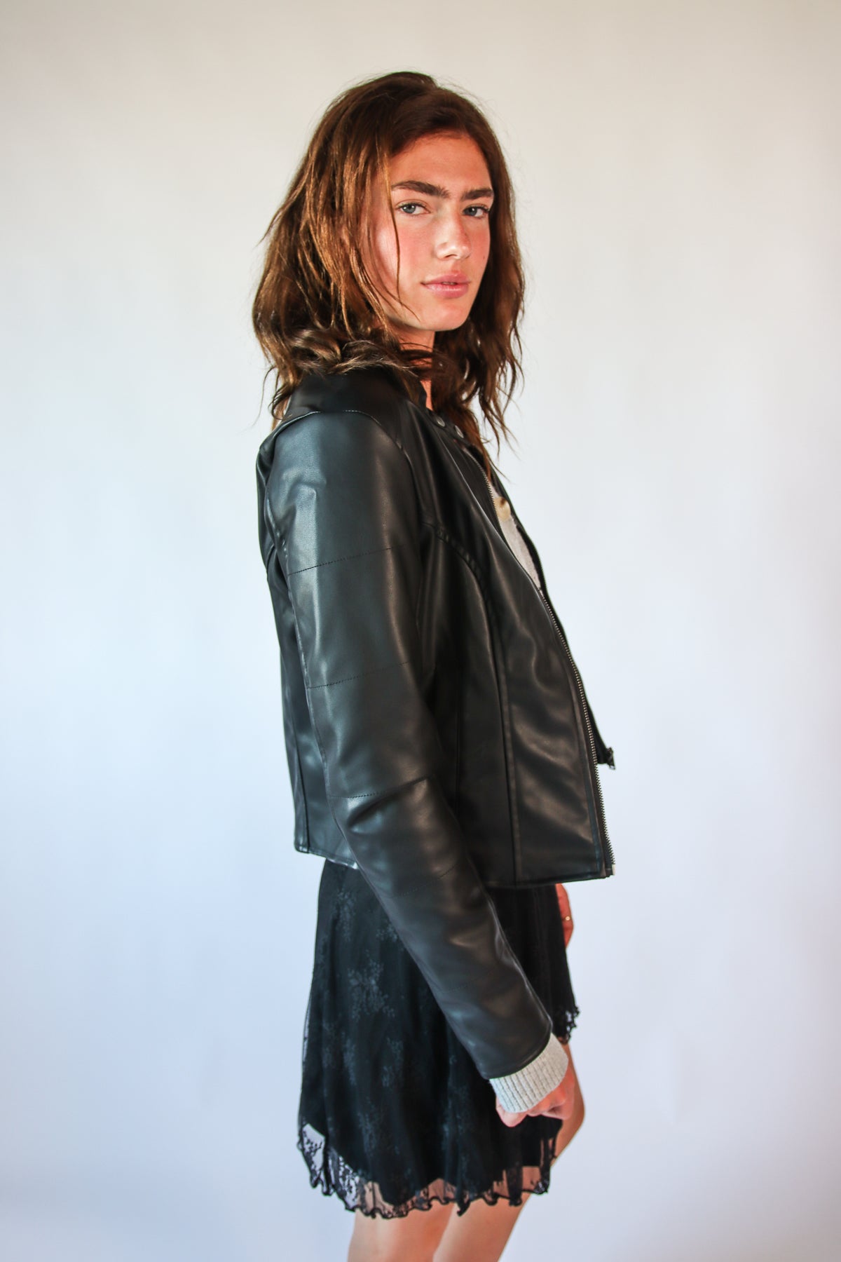 Solid Black Racing Jacket