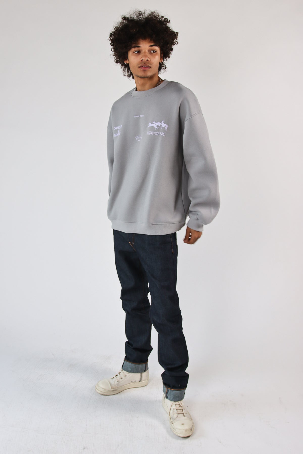 Speed & Grace Greyhounds Crew Sweatshirt
