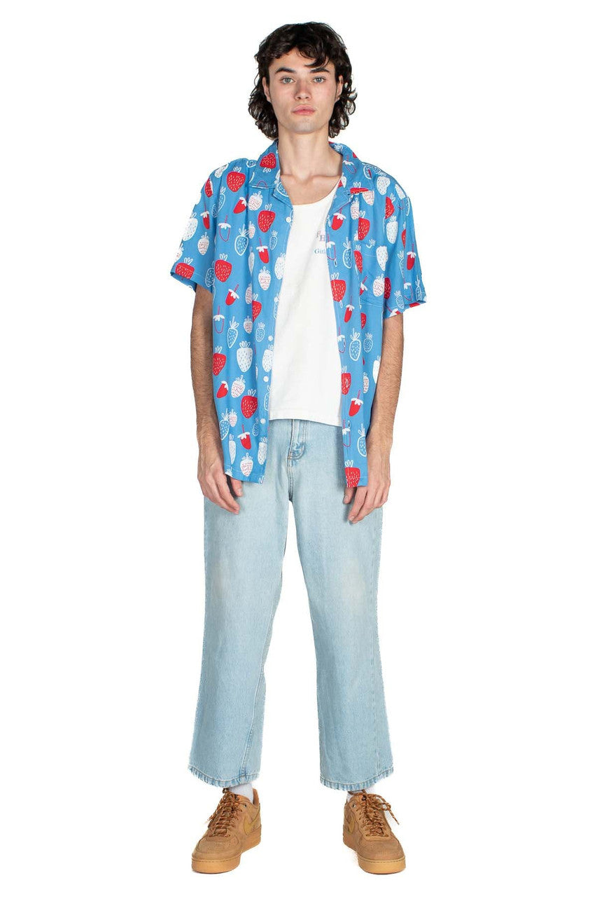 Strawberries From Heaven Button Up Shirt