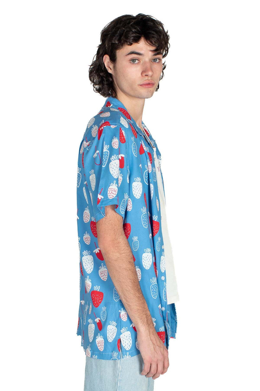 Strawberries From Heaven Button Up Shirt