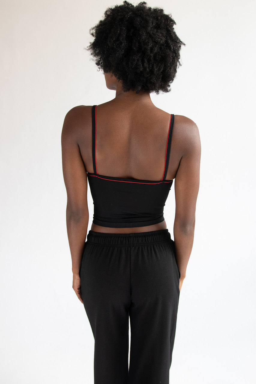 Embroidered Fruit Seamless Tank Top