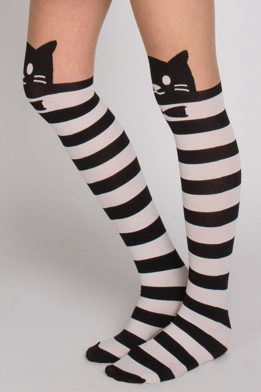 Stripe Cat Tights