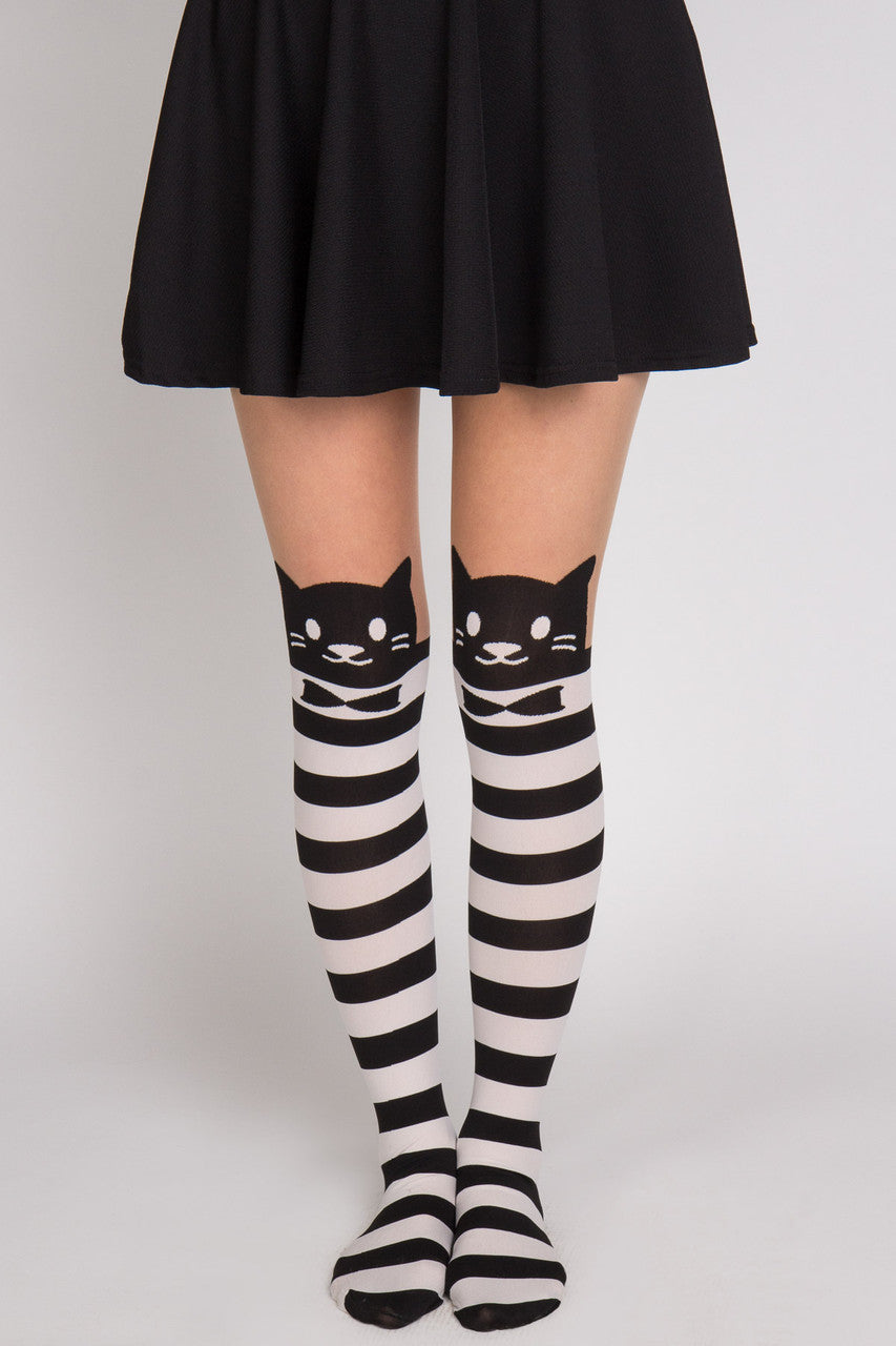 Stripe Cat Tights