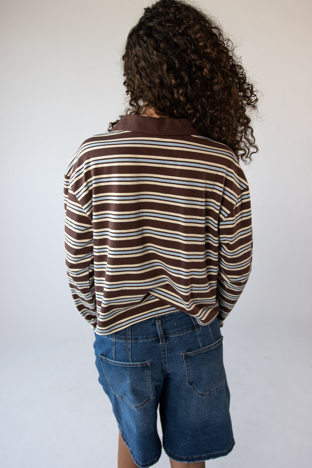 Boxy Stripe Polo