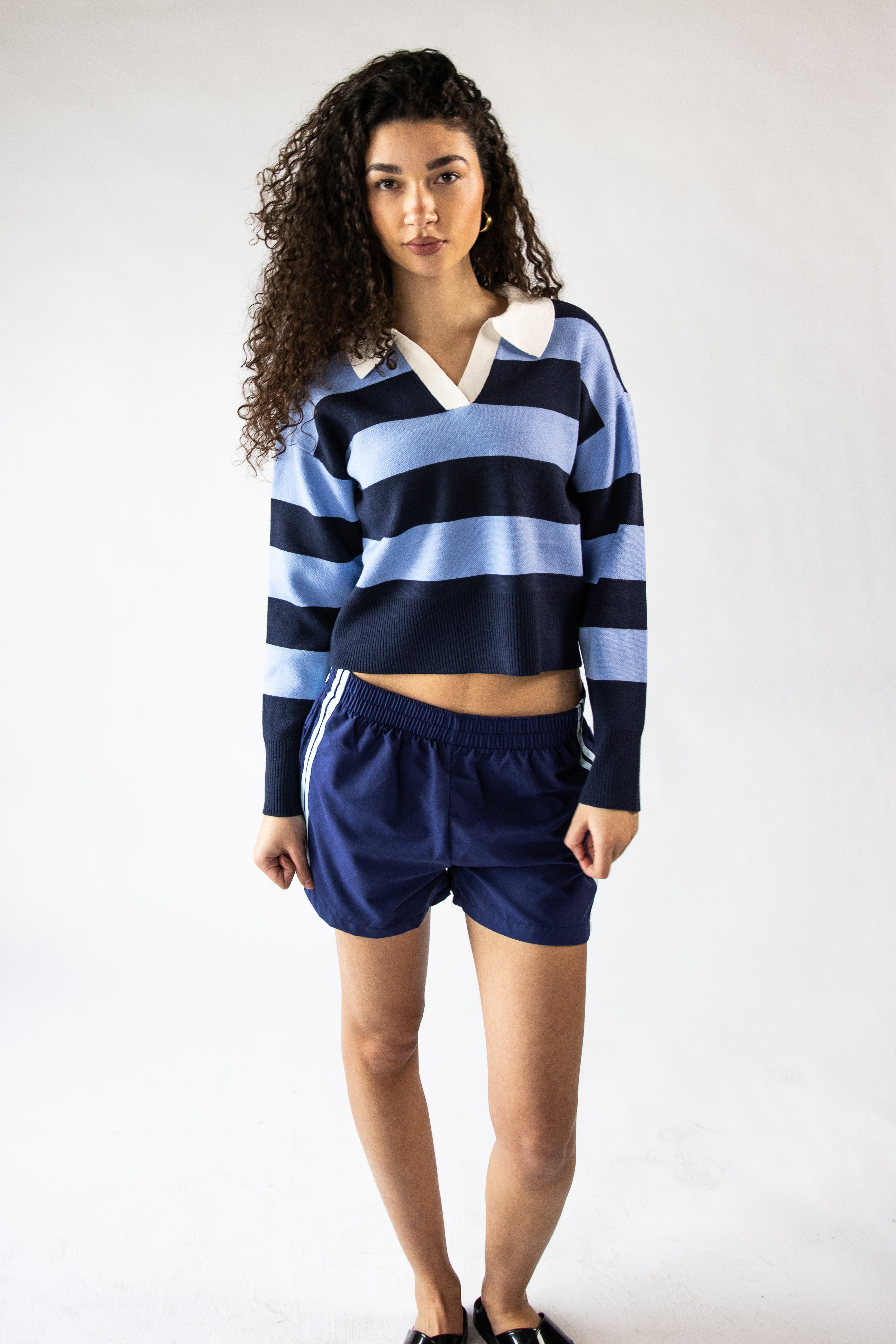 Side Striped Nylon Shorts