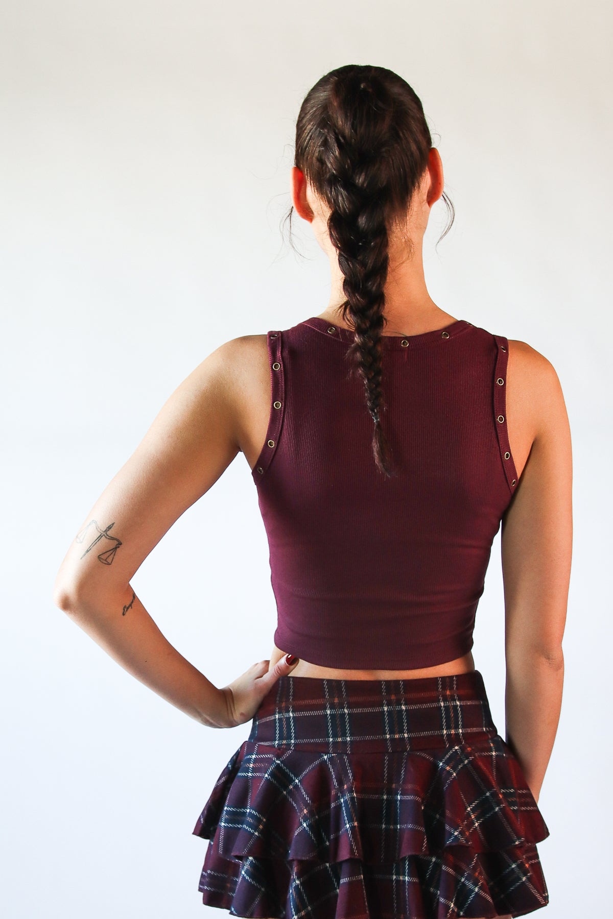 Studded Scoop Tank Top