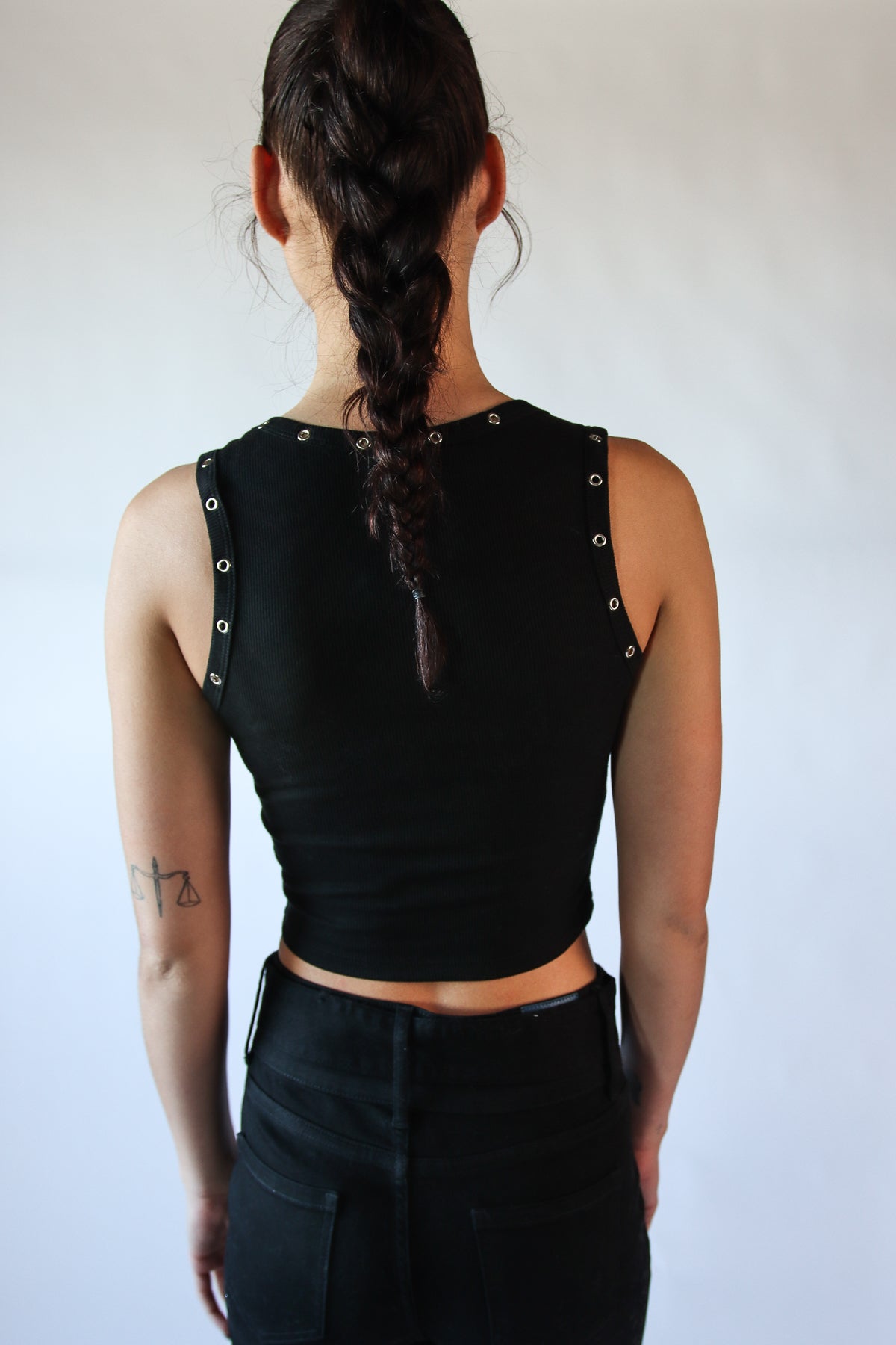 Studded Scoop Tank Top