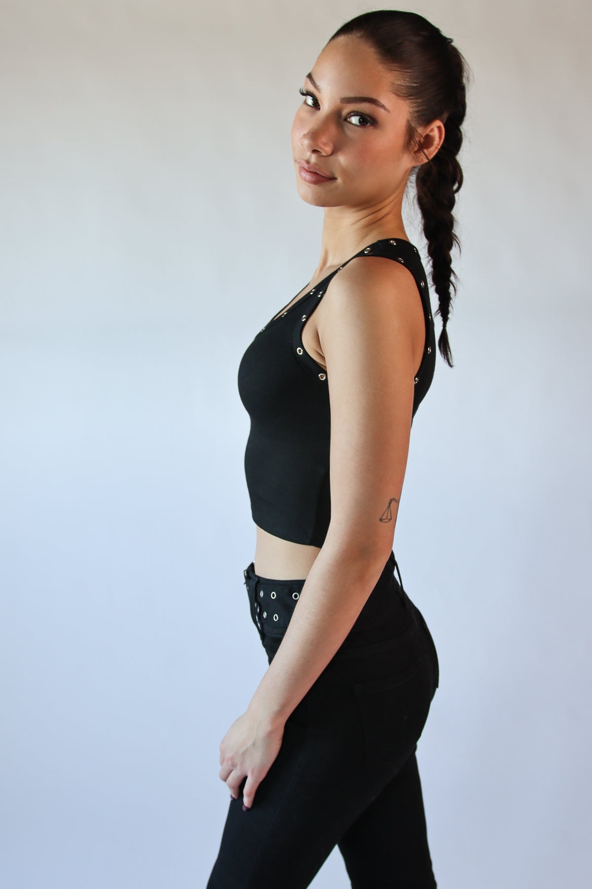 Studded Scoop Tank Top