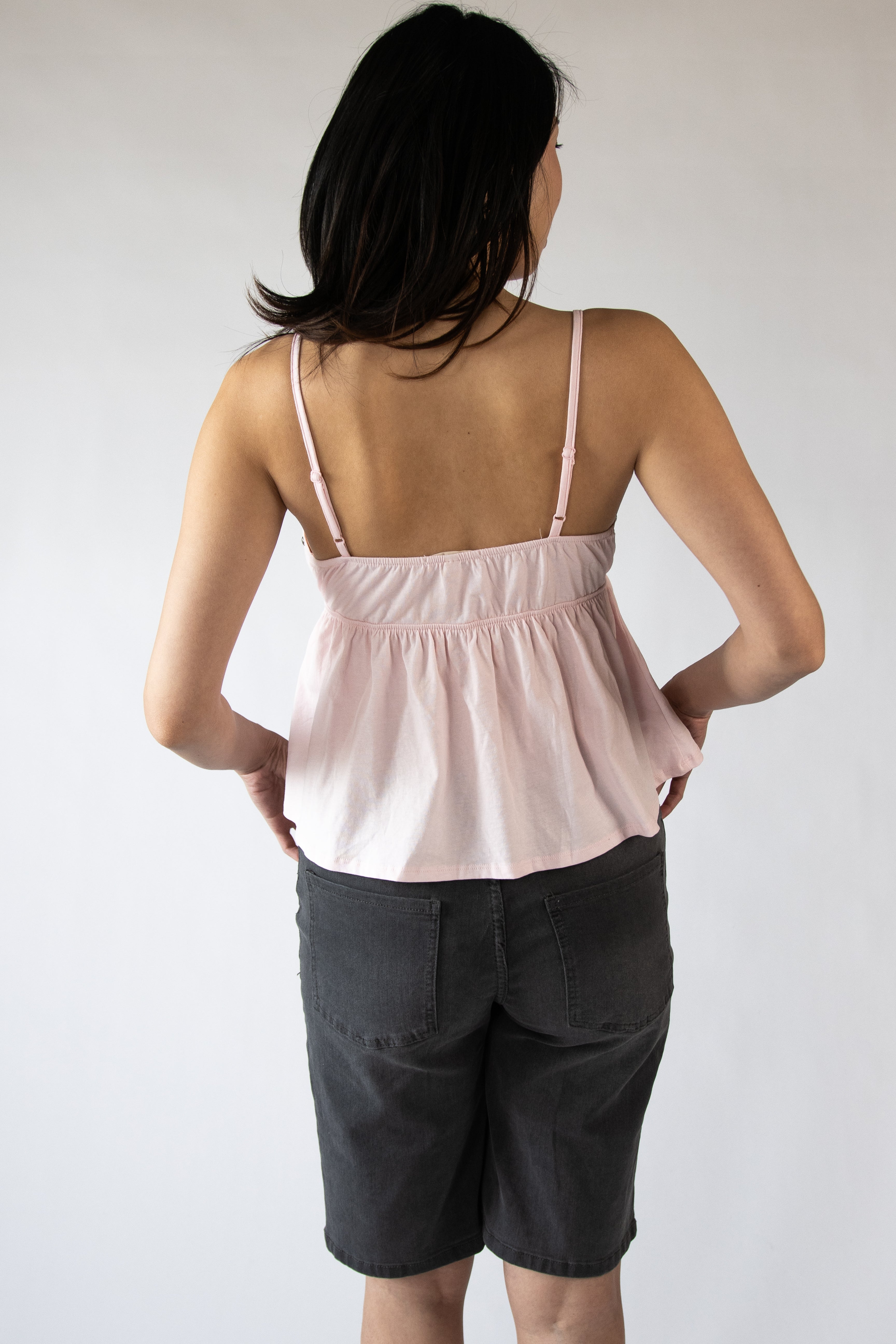 Studded Babydoll Tank Top